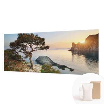 Wallpaper mural for living room featuring a peaceful nature scene