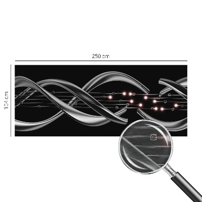 Wall mural for bedroom with a braided pattern