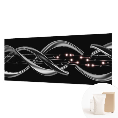 Wall mural for bedroom with a braided pattern