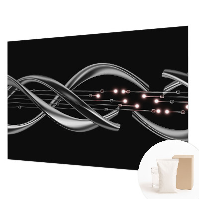 Wall mural for bedroom with a braided pattern