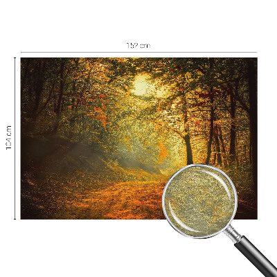 Custom size wall mural featuring an autumn landscape