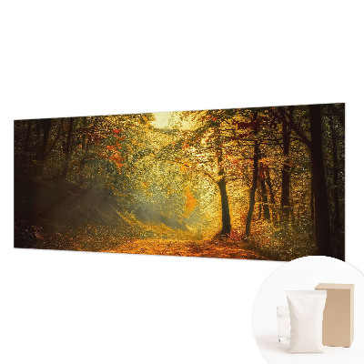 Custom size wall mural featuring an autumn landscape