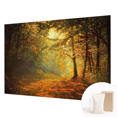 Custom size wall mural featuring an autumn landscape