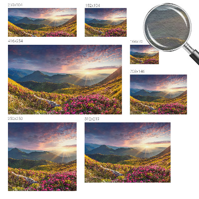 Large wallpaper mural Mountain panorama