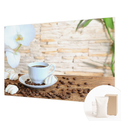 Modern wall mural for bedroom with a floral relaxation design