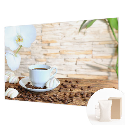 Modern wall mural for bedroom with a floral relaxation design