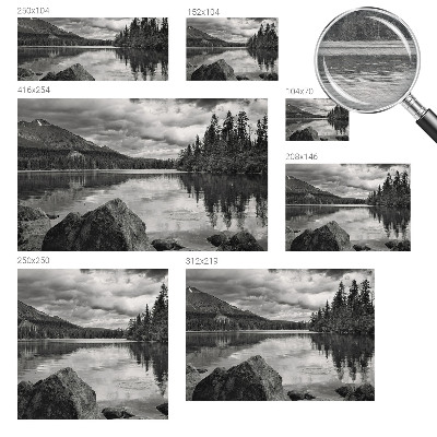 High quality photo wallpaper with a mountain panorama