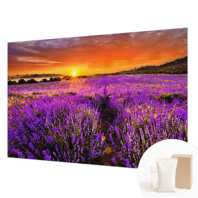 Wallpaper mural for living room Lavender Sunset