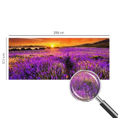 Wallpaper mural for living room with a lavender sunset design
