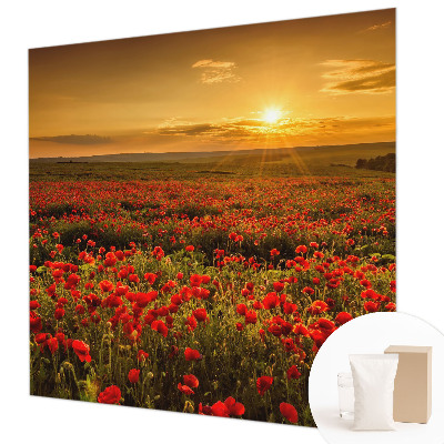 High quality wall mural wallpaper Poppy field
