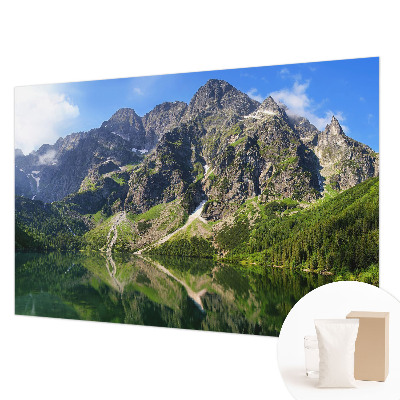 Premium photo wallpaper with a picturesque mountain motif