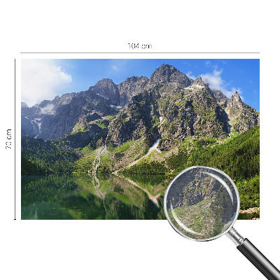 Premium photo wallpaper with a picturesque mountain motif