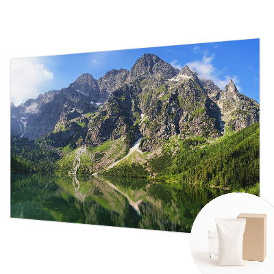 Premium photo wallpaper with a picturesque mountain motif