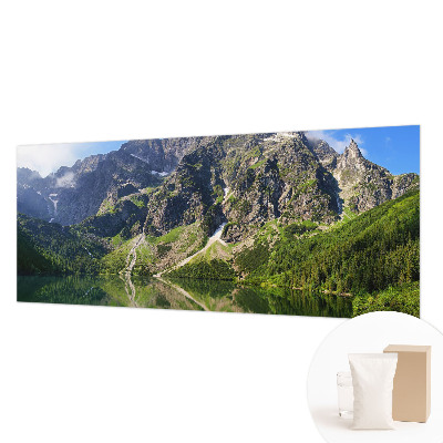 Premium photo wallpaper with a picturesque mountain motif