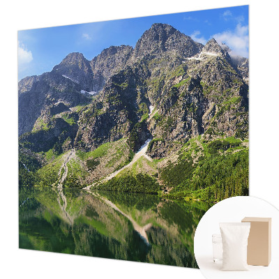 Premium photo wallpaper with a picturesque mountain motif