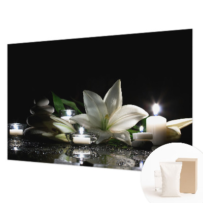 Decorative wall mural for living room featuring a relaxing scene
