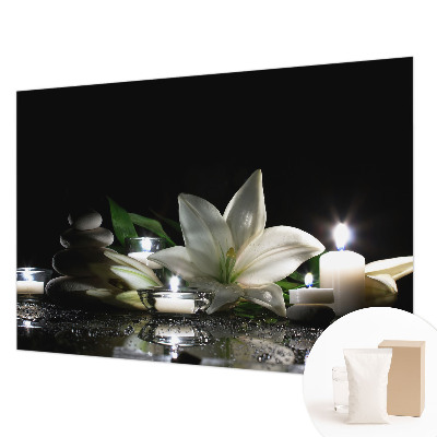 Decorative wall mural for living room featuring a relaxing scene