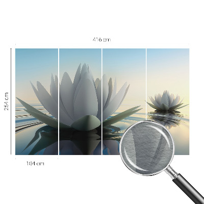 Non-woven wall mural Water lilies