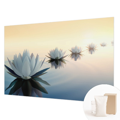 Non-woven photo wallpaper with a peaceful landscape motif