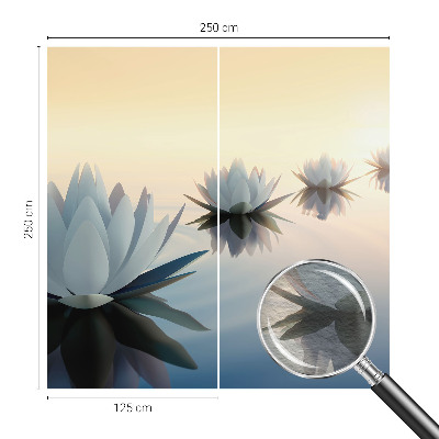 Non-woven photo wallpaper with a peaceful landscape motif