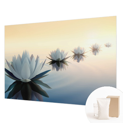 Non-woven photo wallpaper with a peaceful landscape motif