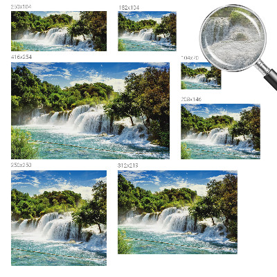 Photo wallpaper with a stunning waterfall motif