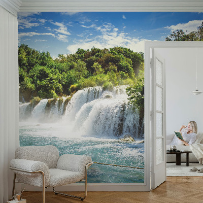 Photo wallpaper A stunning waterfall