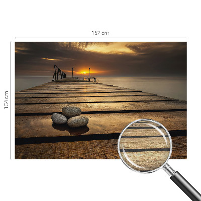 Photo wall mural with a sunset motif