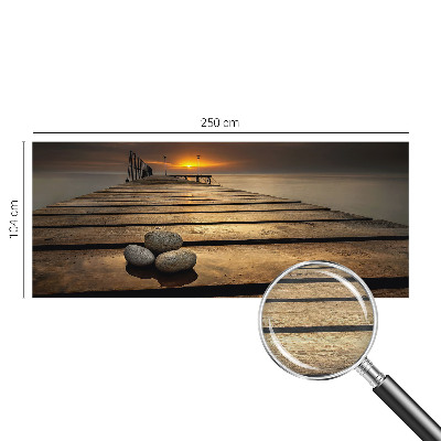 Photo wall mural with a sunset motif