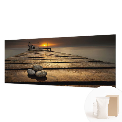 Photo wall mural with a sunset motif