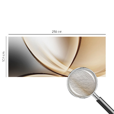 Wallpaper mural for living room Rounded lines