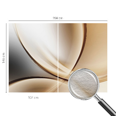 Wallpaper mural for living room Rounded lines