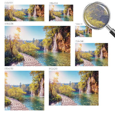 Bedroom wall mural wallpaper featuring a natural landscape