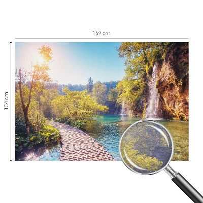 Bedroom wall mural wallpaper featuring a natural landscape