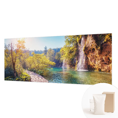 Bedroom wall mural wallpaper featuring a natural landscape