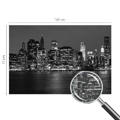 Wall mural for living room with a night metropolis design