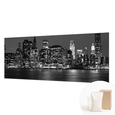 Wall mural for living room with a night metropolis design