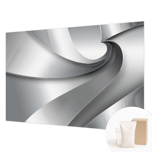 Large wall mural wallpaper with a geometric spiral design