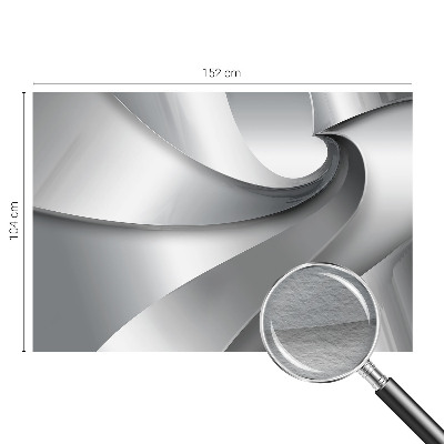 Large wall mural wallpaper with a geometric spiral design