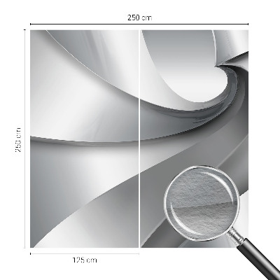 Large wall mural wallpaper with a geometric spiral design
