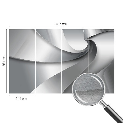 Large wall mural wallpaper with a geometric spiral design