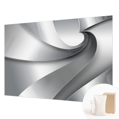 Large wall mural wallpaper with a geometric spiral design