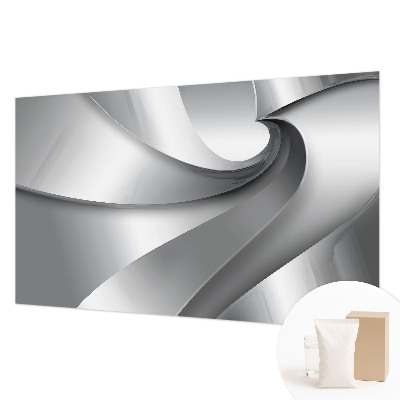 Large wall mural wallpaper with a geometric spiral design