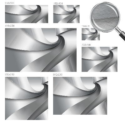 Large wall mural wallpaper with a geometric spiral design