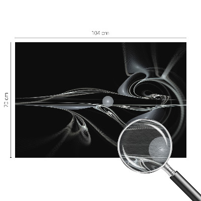 Custom size wall mural Fluid lines
