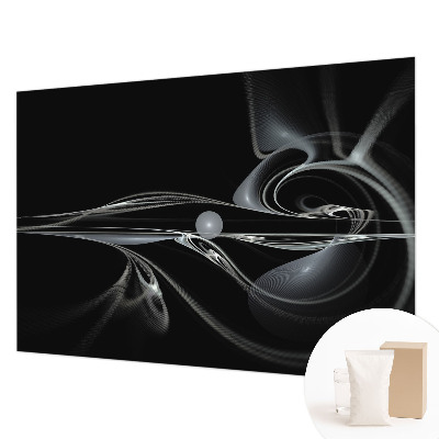 Custom size wall mural Fluid lines