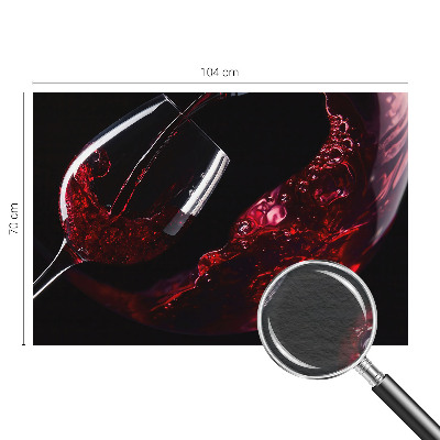 Wall mural for bedroom in red wine color