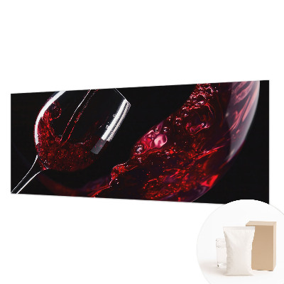 Wall mural for bedroom in red wine color