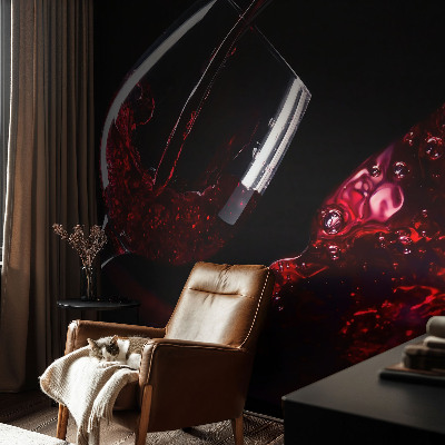 Wall mural for bedroom Red wine