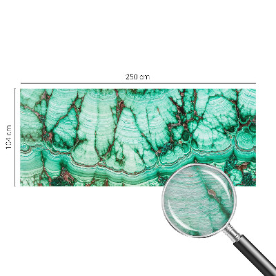 Modern wall mural for bedroom with green patterned design